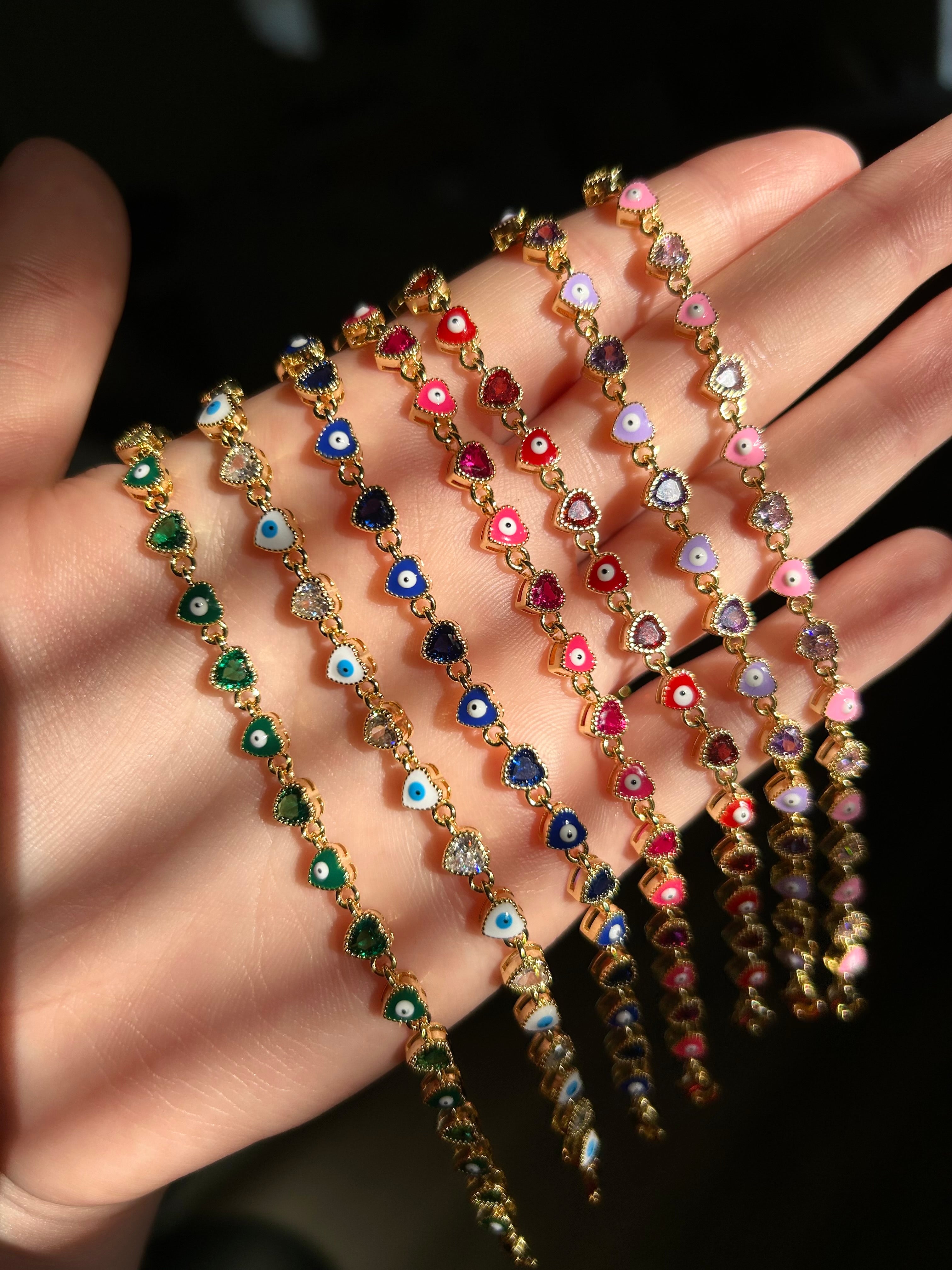 18k gold plated Evil eye bracelets