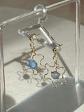 Jasmine earrings with Agate