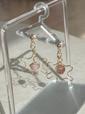 Jasmine earrings with Sunstone