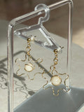 Jasmine earrings with Quartz