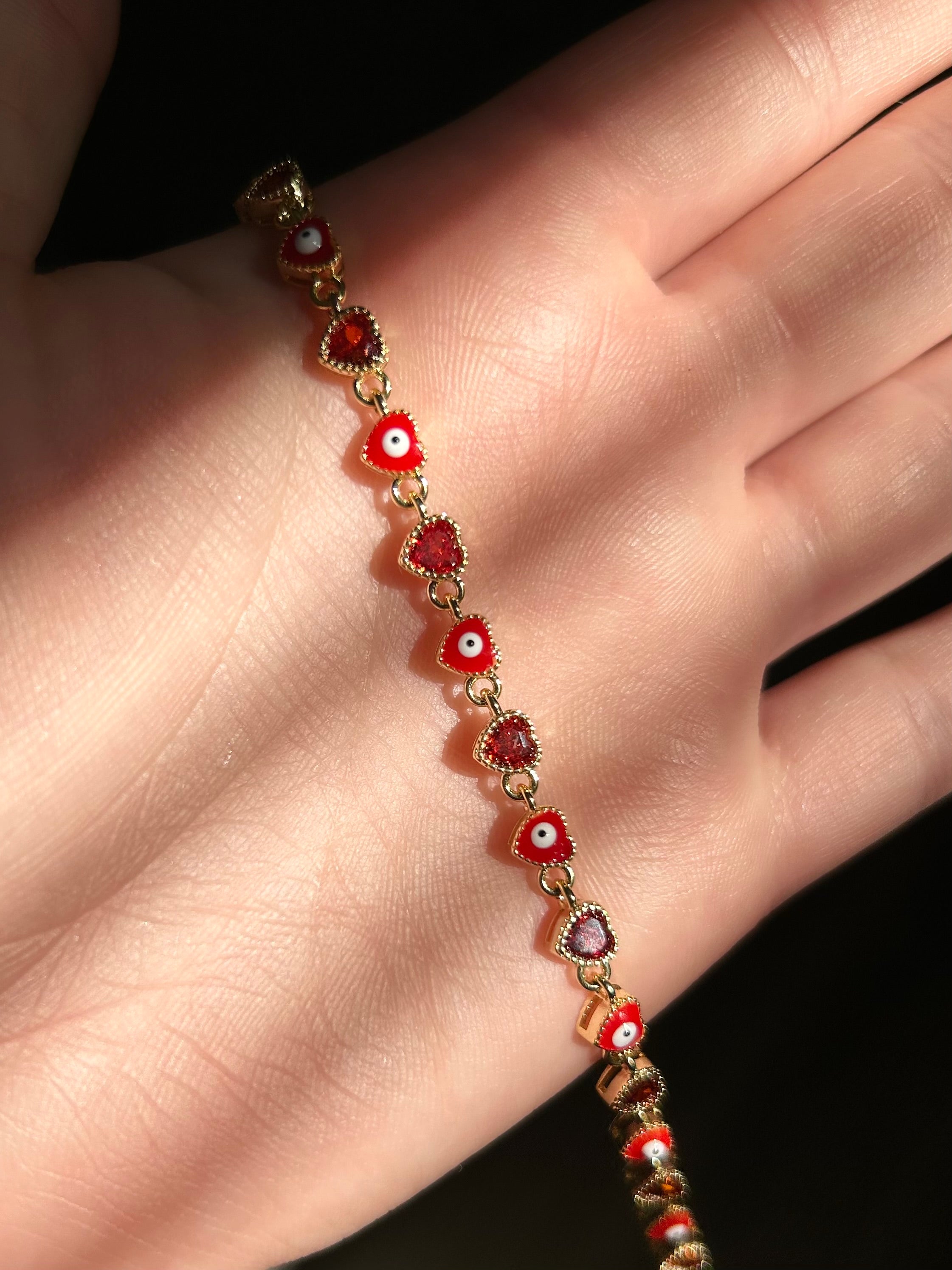 Red evil eye bracelet