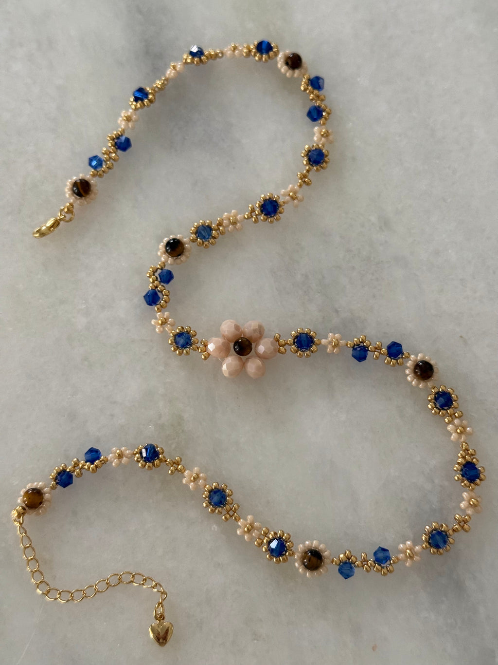 Nila September blue sapphire birthstone necklace