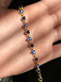 Blue evil eye bracelet