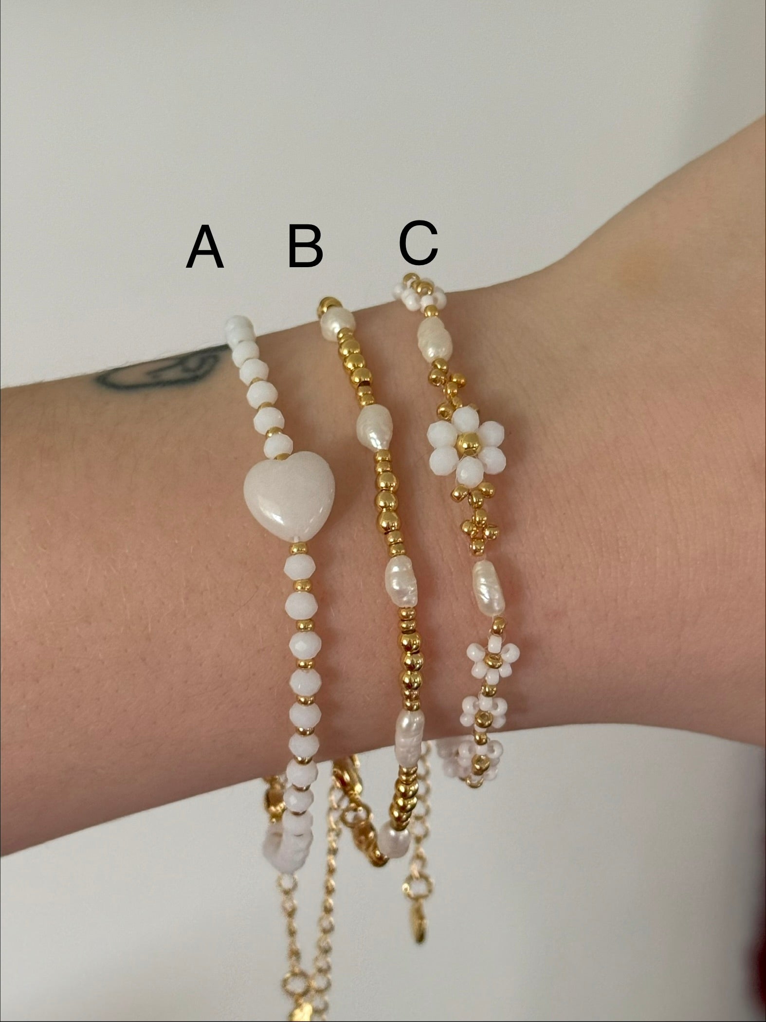 Angela bracelet stack