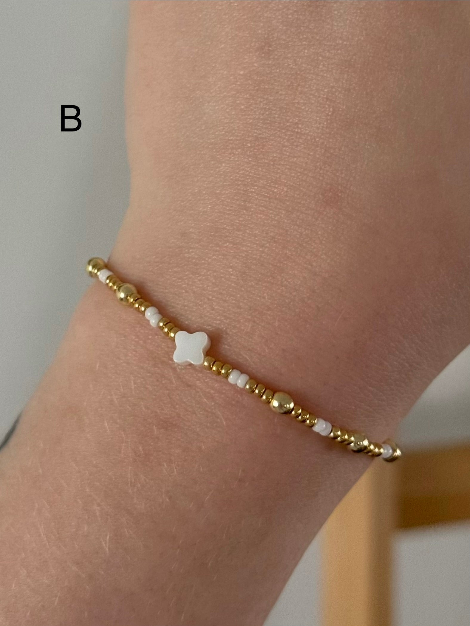 Classic bracelet stack in gold