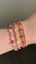 Golden Elisabetta bracelet stack in gold or silver