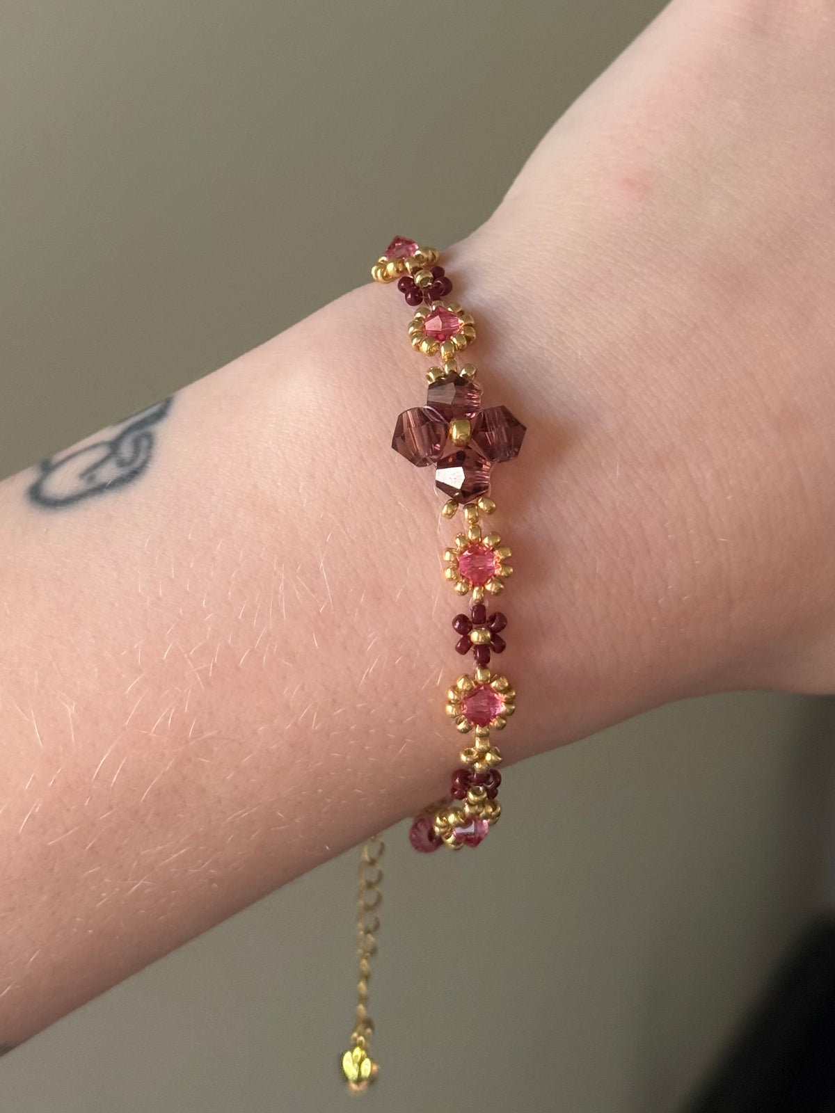Rosie october pink tourmaline birthstone bracelet