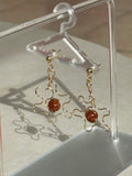 Jasmine earrings with Sandstone