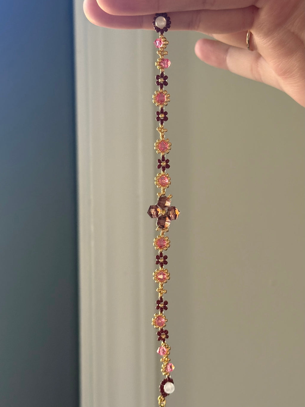 Rosie october pink tourmaline birthstone bracelet