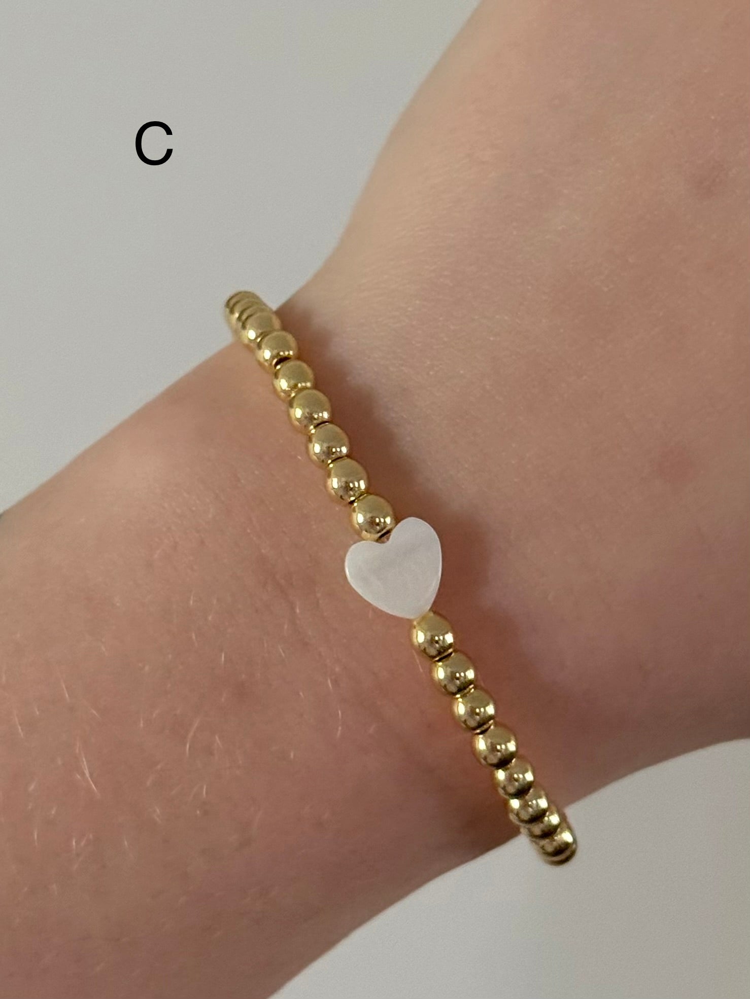 Classic bracelet stack in gold
