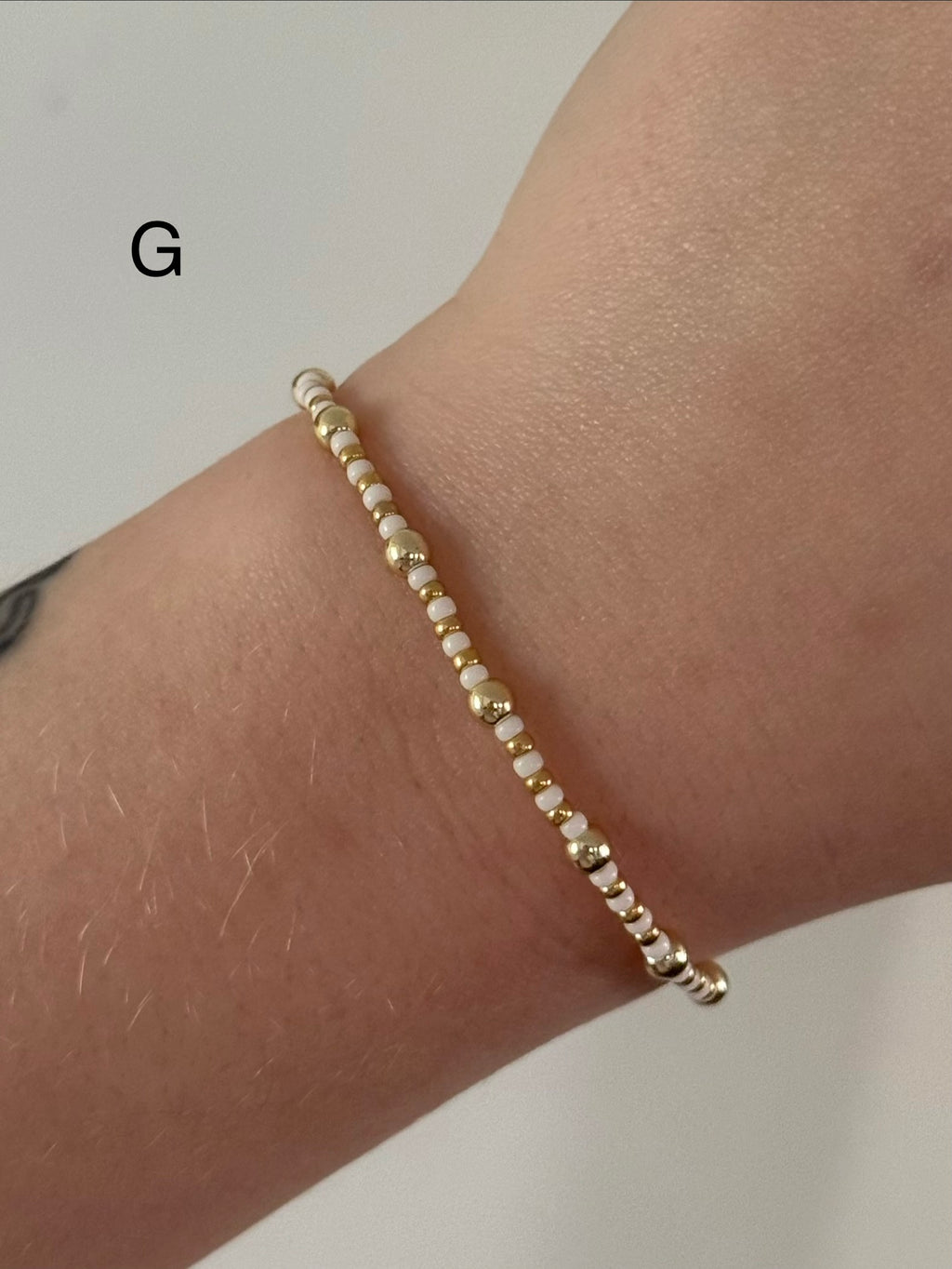 Classic bracelet stack in gold