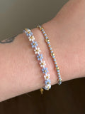 Sky blue daisy stack