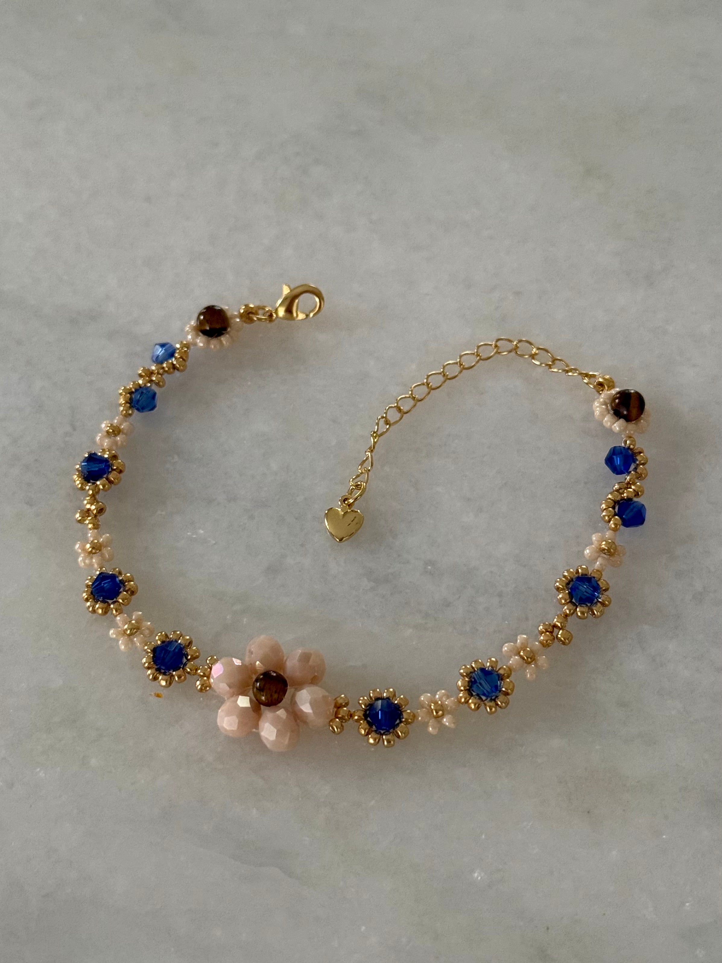 Nila September blue sapphire birthstone bracelet