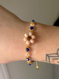 Nila September blue sapphire birthstone bracelet